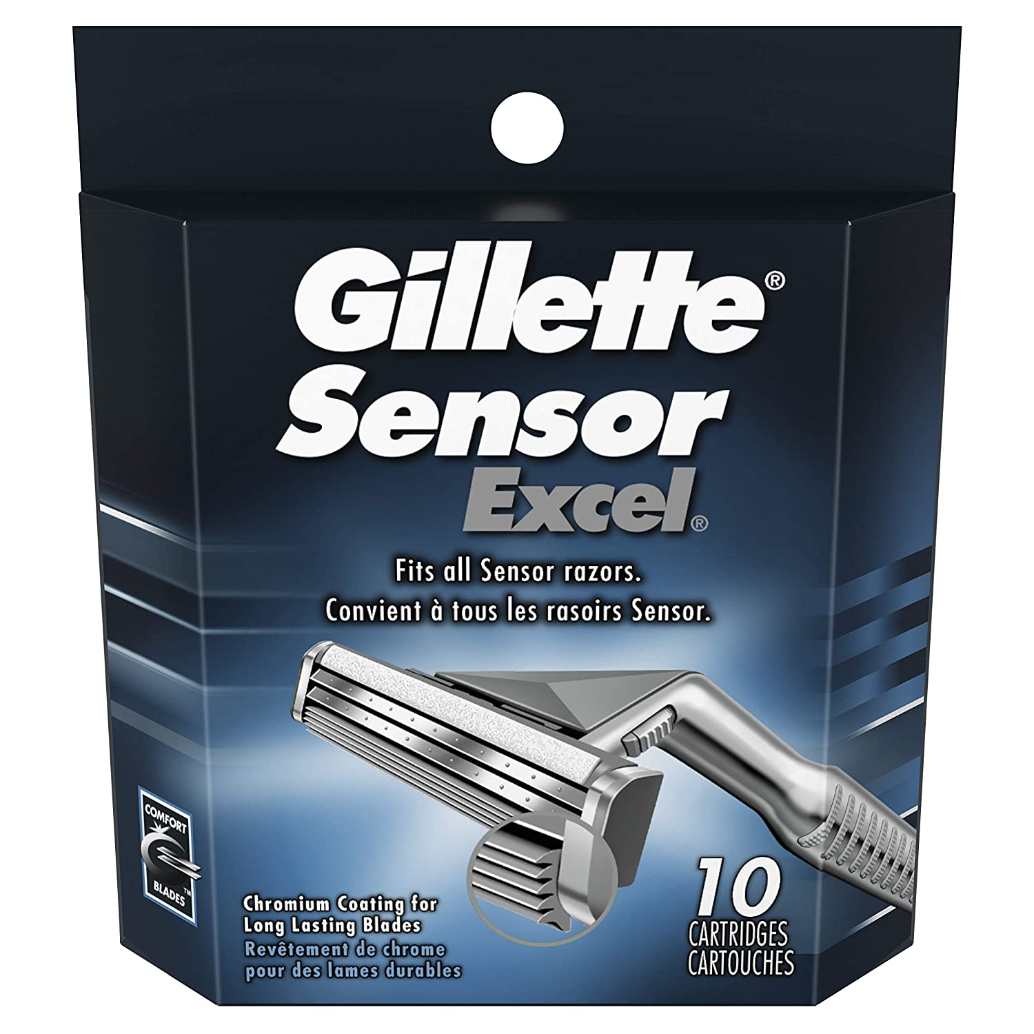 Gillette Sensor Excel Blade (10pcs) (Packaging May Vary) Gillette