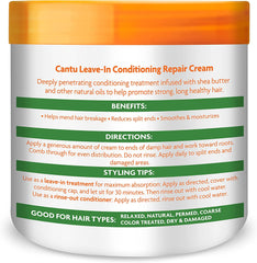Cantu Shea Butter Leave-In Conditioner Repair Cream (453gm) Cantu
