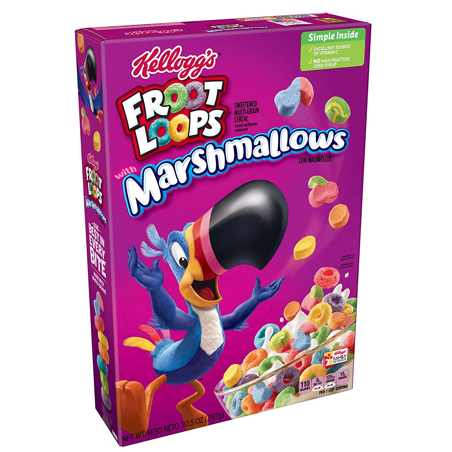 Kellogg's Froot Loops Marshmallows Cereal (297 g) Kellogg's