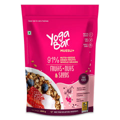 Yoga Bar Fruits, Nuts + Seeds Wholegrain Muesli (400gm) Yoga Bar