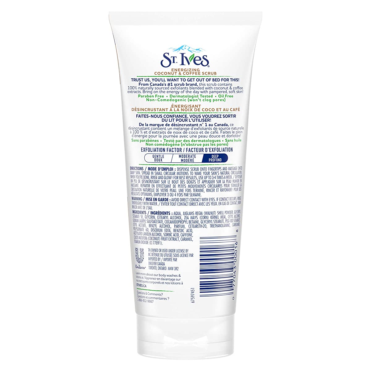 St. Ives Energizing Coconut & Coffee Scrub (170 g) St. Ives