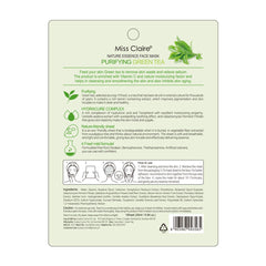 Miss Claire Nature Essence Face Mask - Green Tea Miss Claire