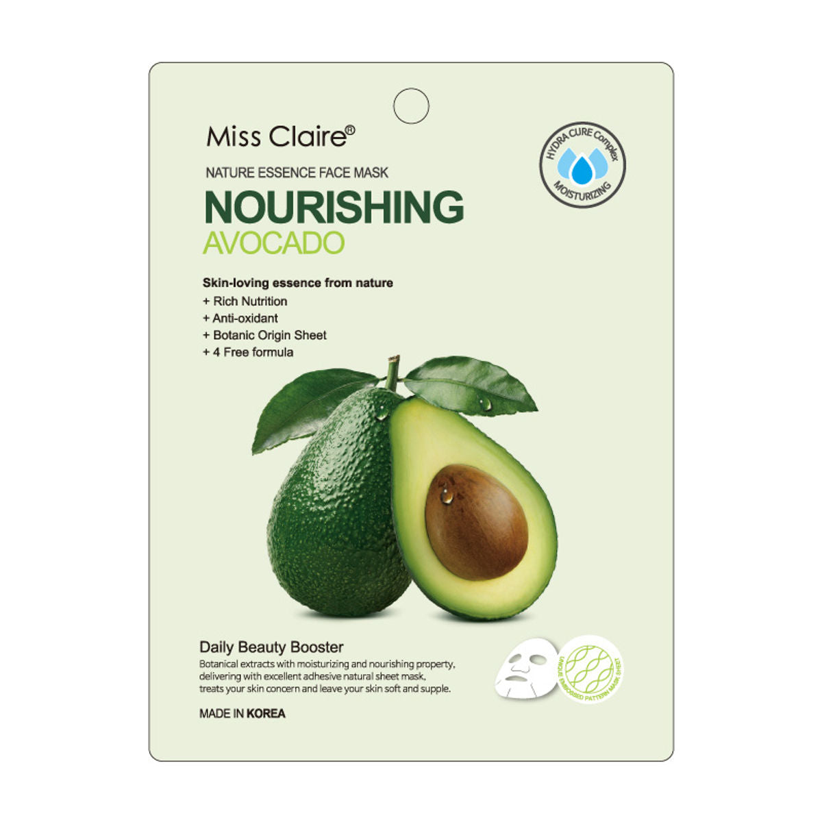 Miss Claire Nature Essence Face Mask - Avocado Miss Claire