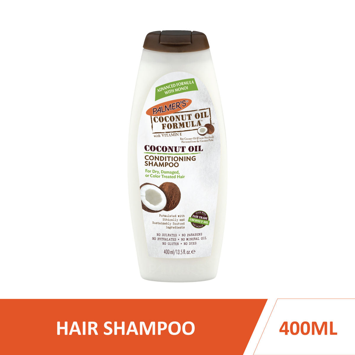 Palmer's Coconut Oil Conditioning Shampoo For Dry, Damaged, Or Color Treated Hair (400 ml) Palmer's