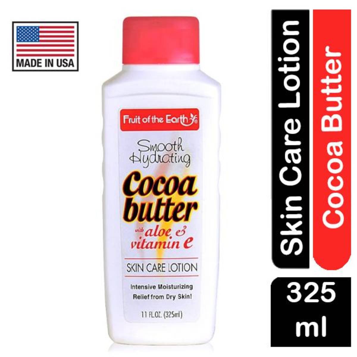 Fruit of the Earth Smooth Hydrating Cocoa Butter Skin Care Lotion (325ml) Fruit of the Earth