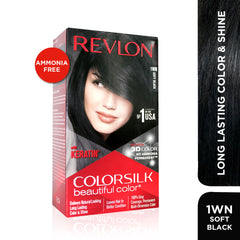 Revlon Colorsilk Hair Color 1WN Soft Black (40 ml + 40 ml + 11.8 ml) Revlon