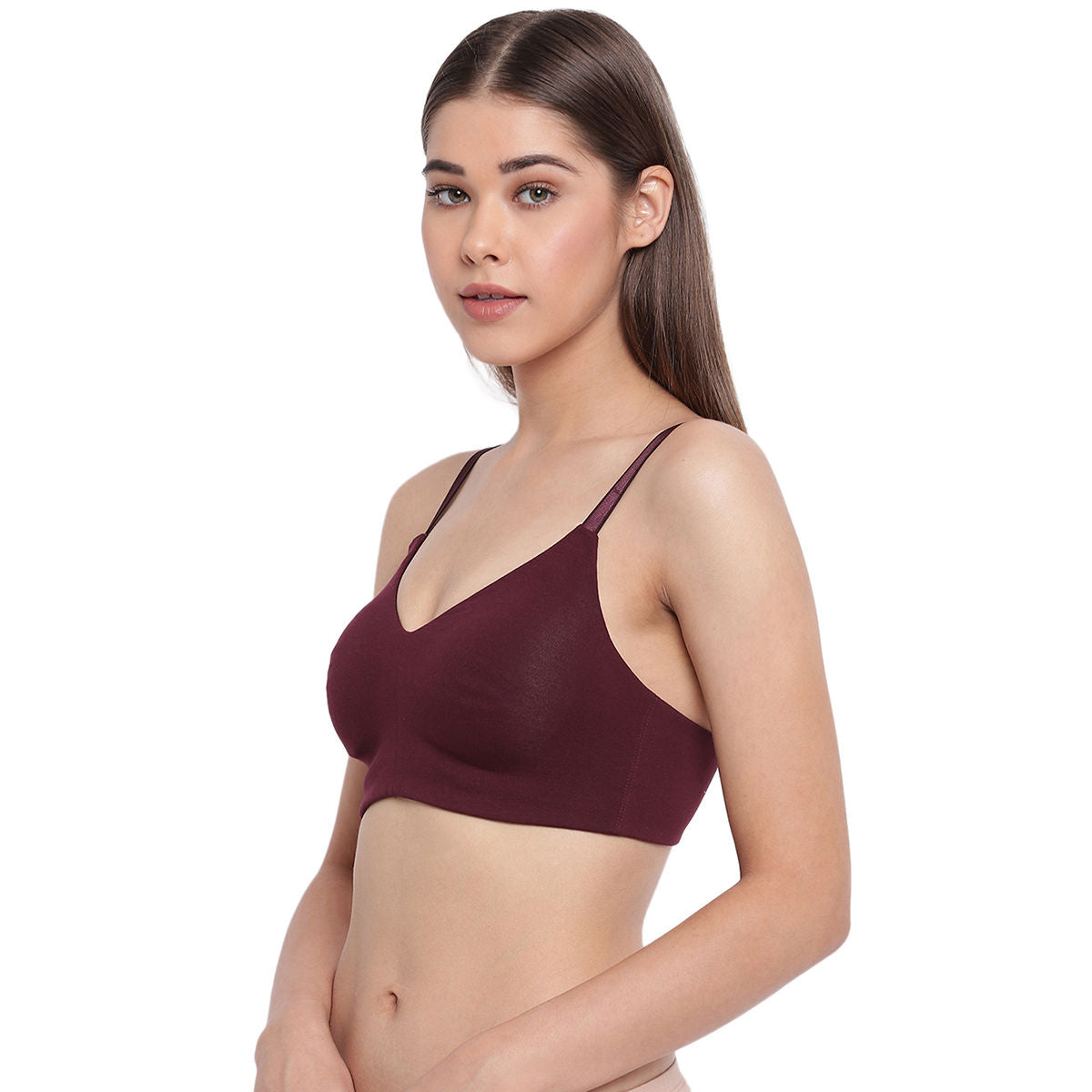 Enamor Cotton T-shirt Bra for Womens-non-padded, non wired, full coverage  with detachable straps-A025