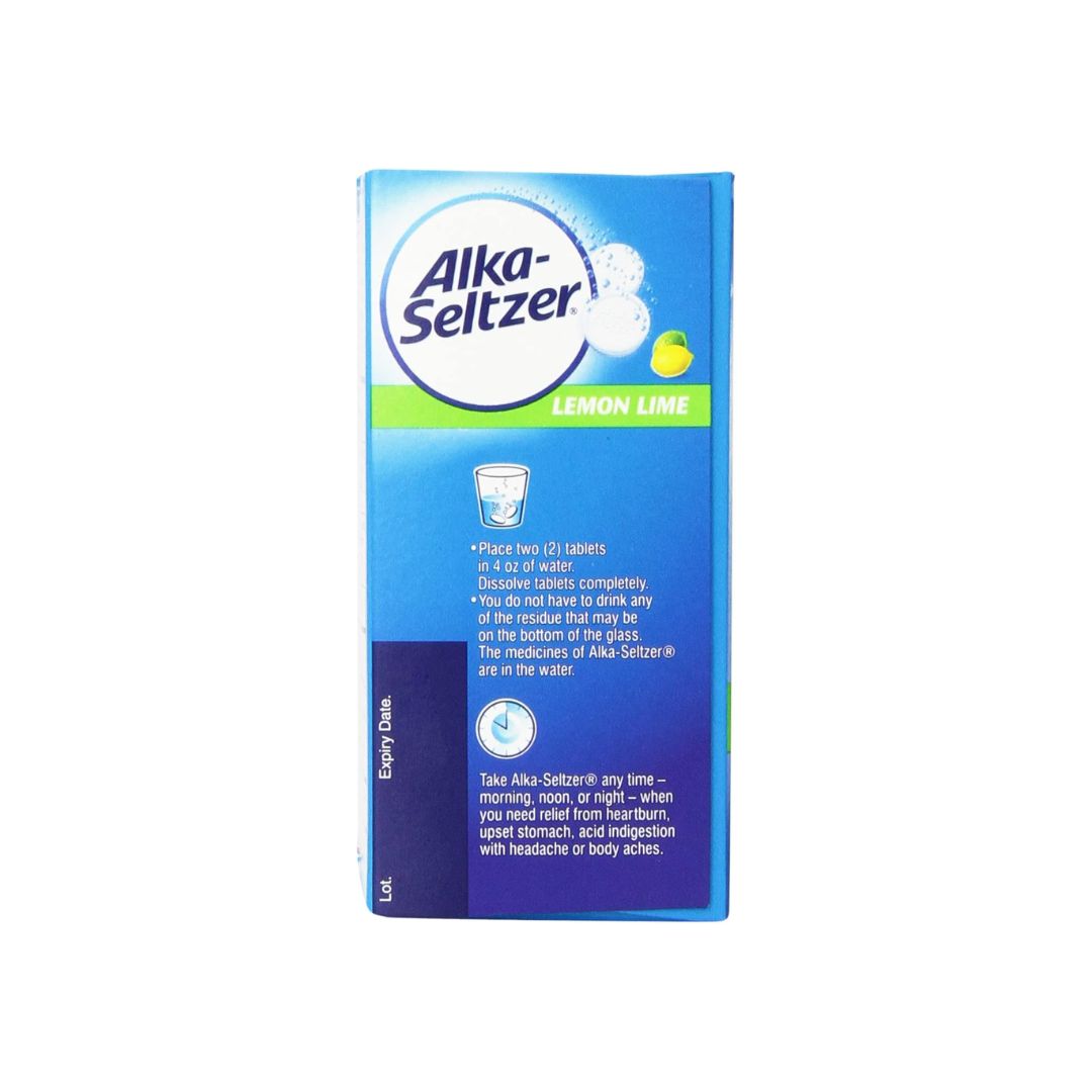 Alka-Seltzer Lemon Lime Heartburn Relief Effervescent Tablets, 36 Count Alka-Seltzer