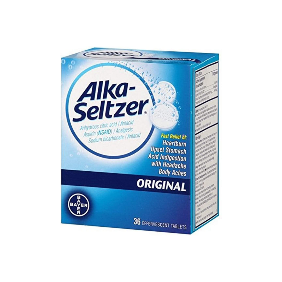 Alka-Seltzer Original Effervescent Tablets, 36 Count Alka-Seltzer