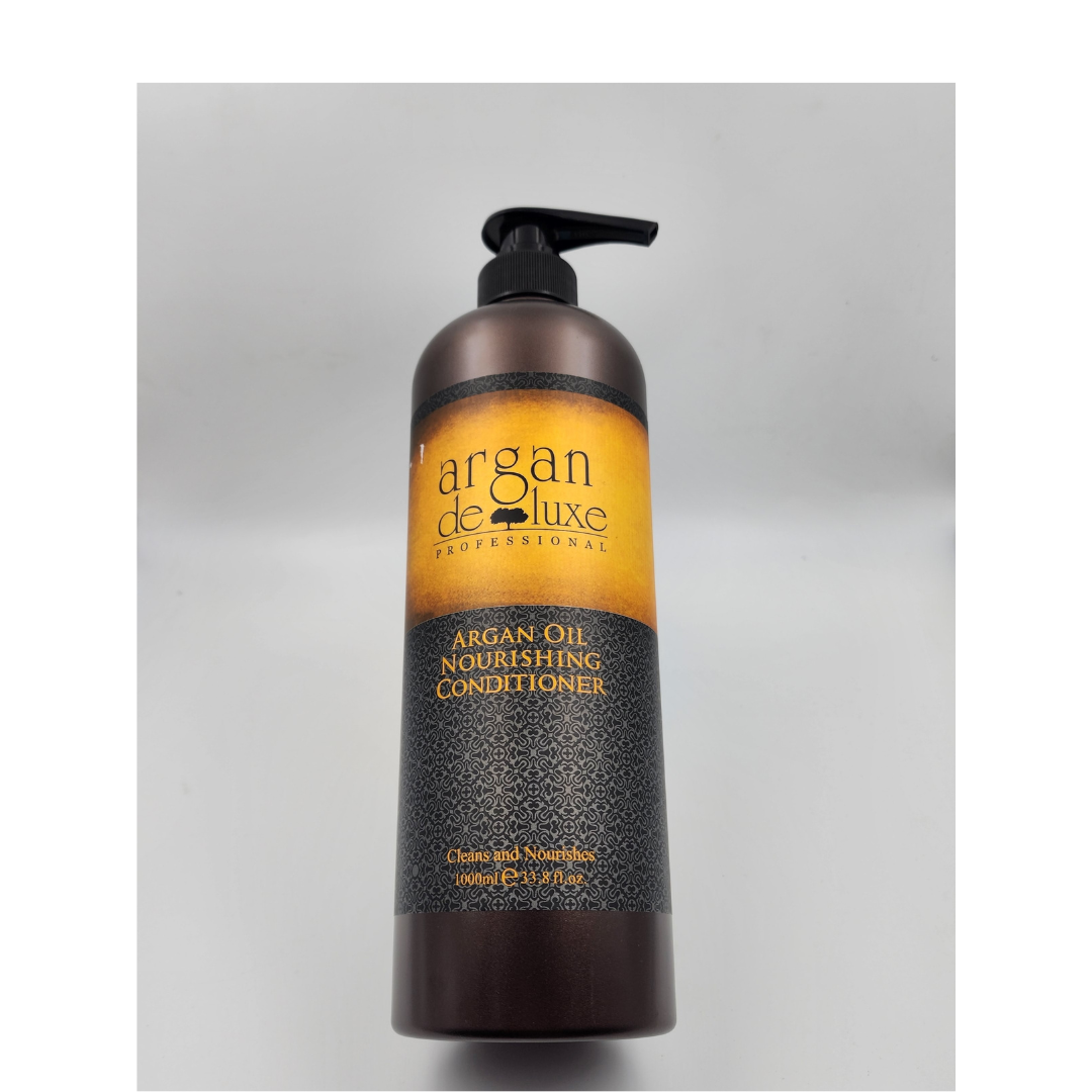 Argan Deluxe Professional Argan Oil Nourishing Conditioner Cleans & Nourishes (1000ml) Beautiful