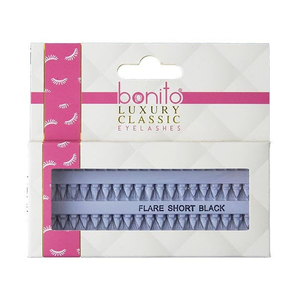 Bonito Luxury Classic Flare Short Black Eyelashes 10MM (1 pair) Bonito