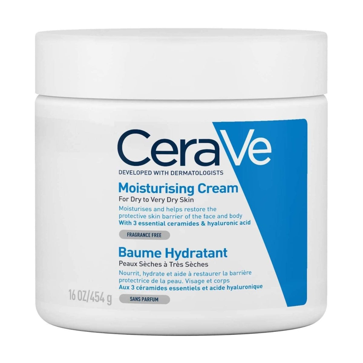 CeraVe Moisturising Cream for Dry to Very Dry Skin (16 OZ/454 g) CeraVe