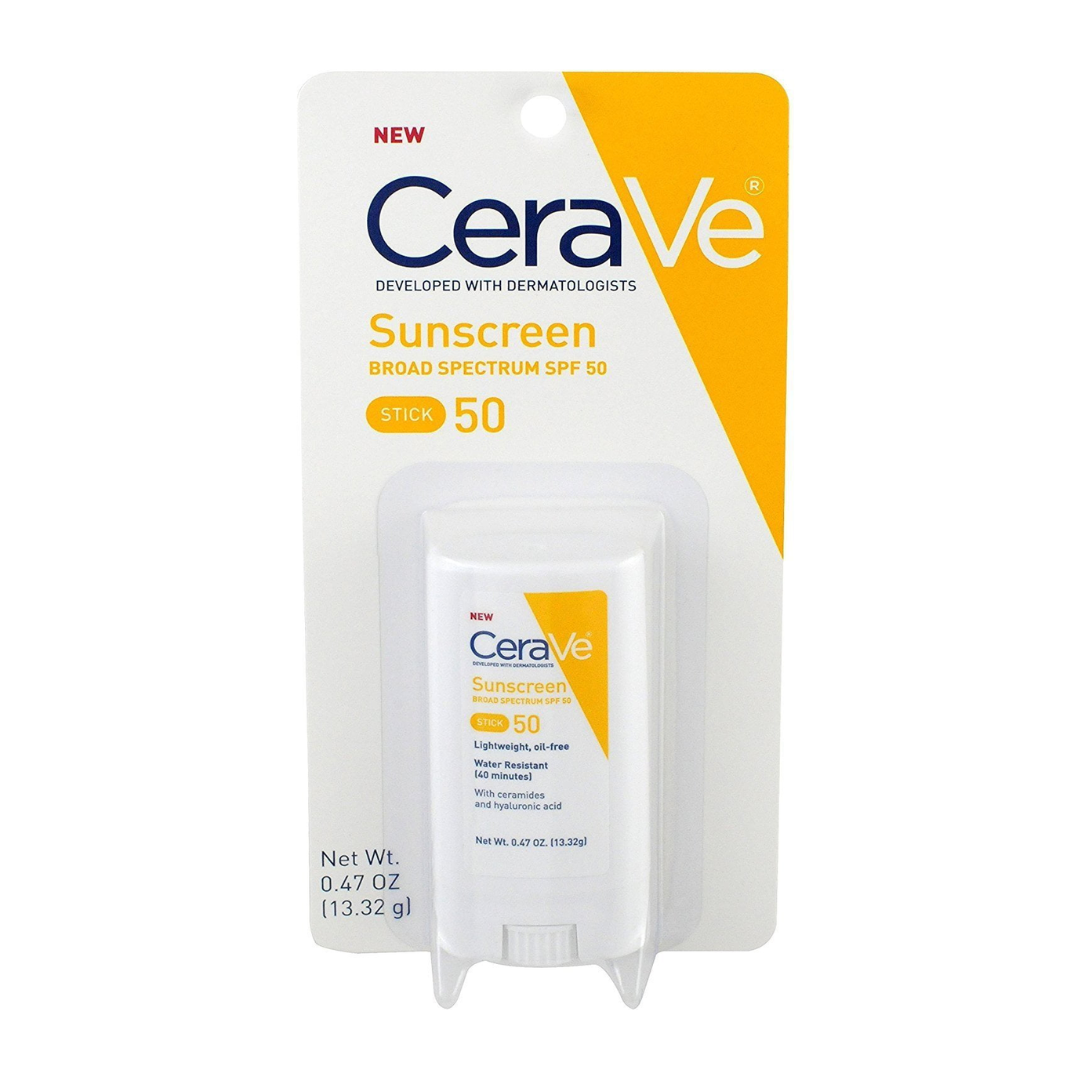 CeraVe Sunscreen Broad Spectrum Spf 50 Stick Invisible Zinc (13.32gm) CeraVe