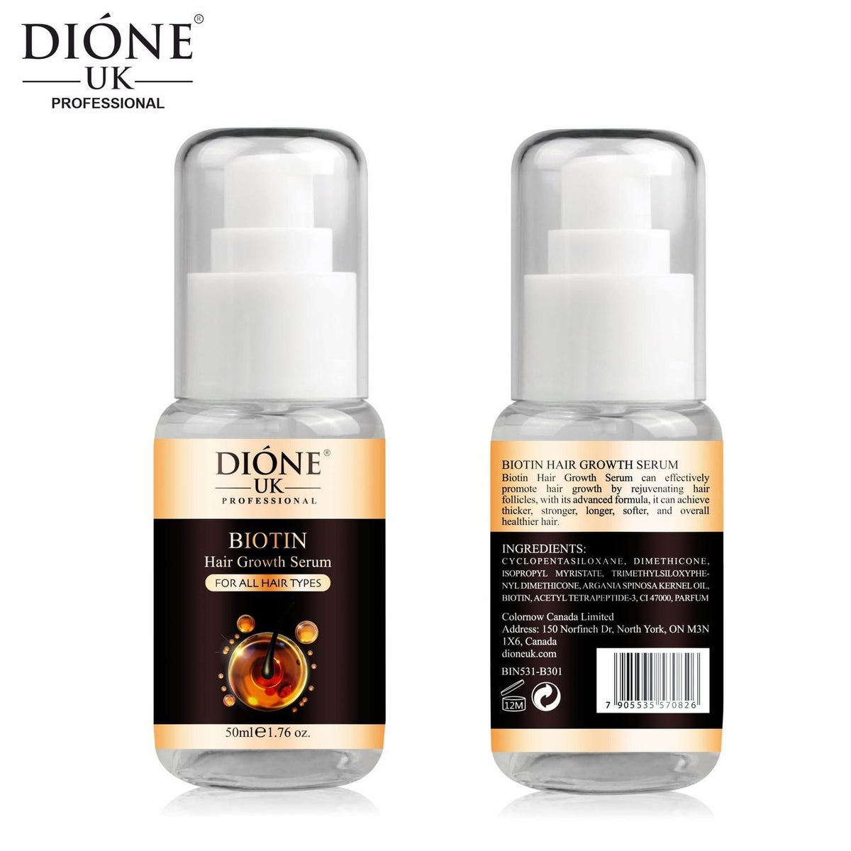 Dione Uk Biotin Hair Growth Serum (50ml) Dione UK