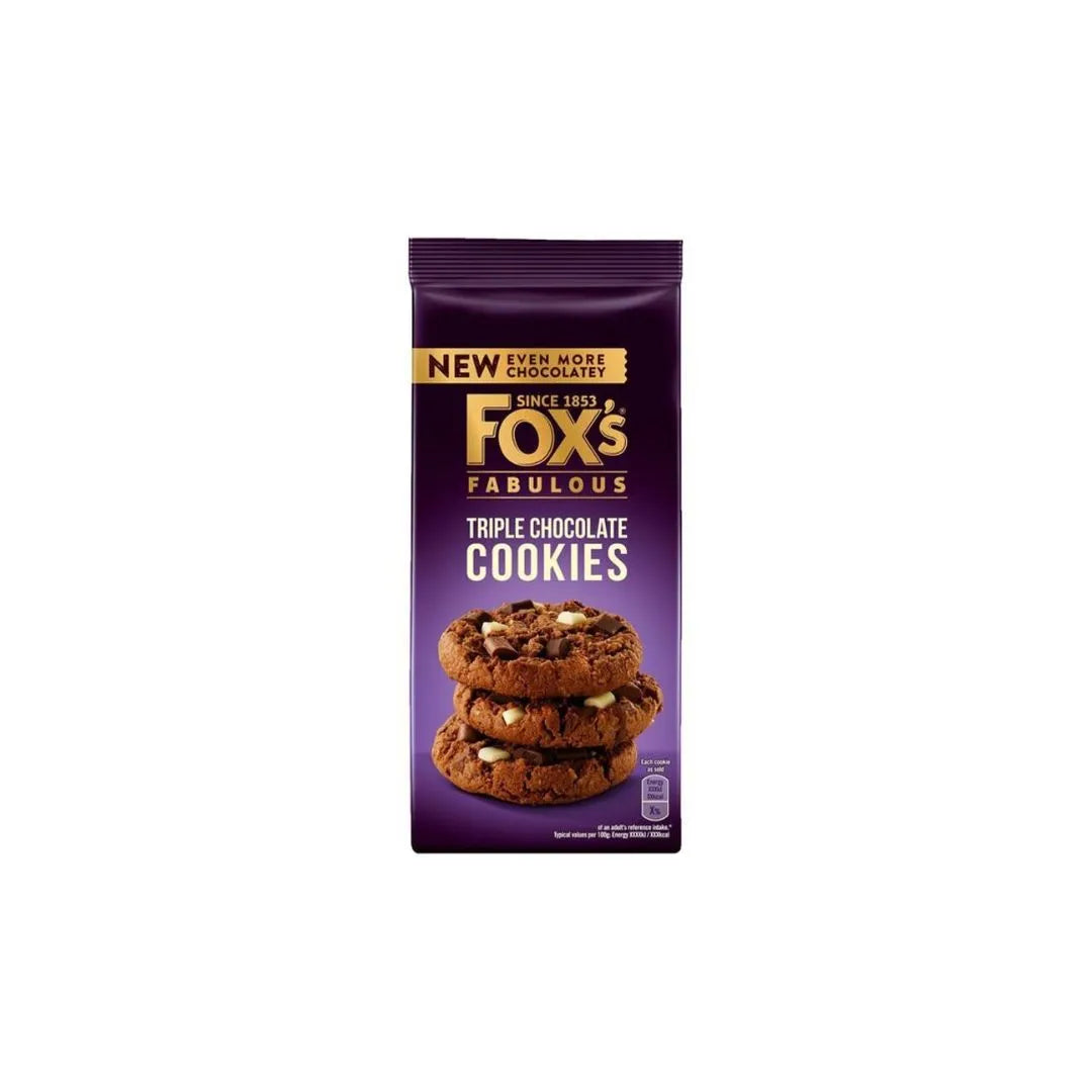 Fox's Fabulous Triple Chocolate Cookies (180gm) Fox's