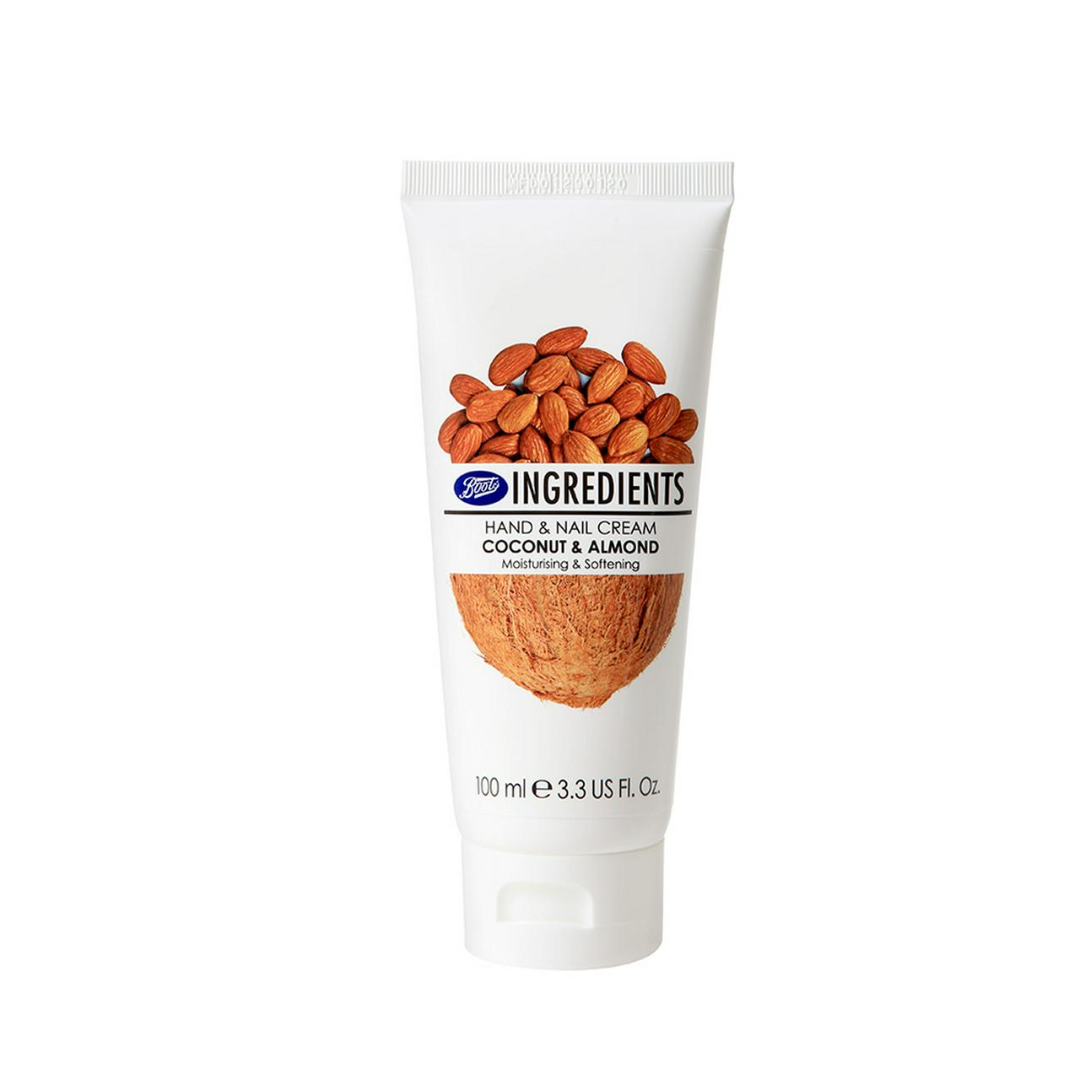 Boots Ingredients Hand & Nail Cream Coconut & Almond (100ml) Boots
