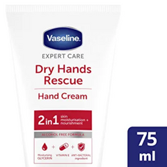 Vaseline Dry Hands Rescue 2in1 Hand Cream (75ml) Vaseline