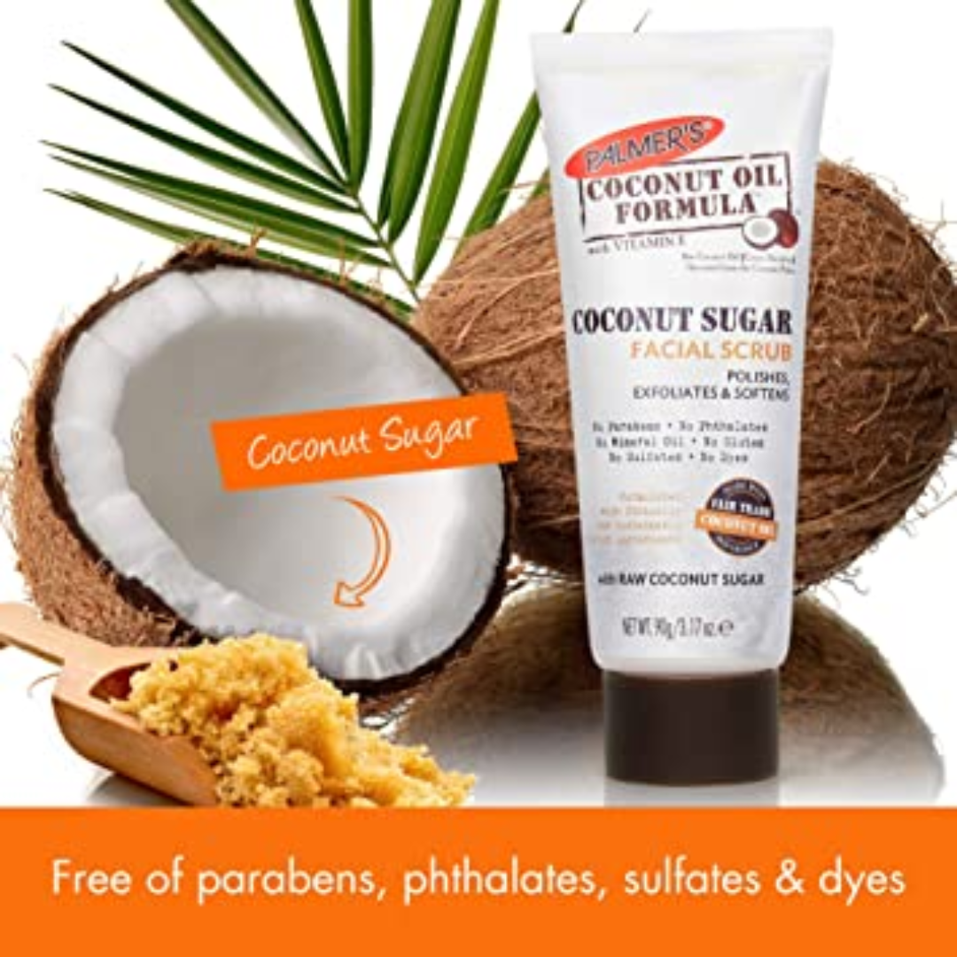 Palmer's Coconut Oil Formula Coconut Sugar Facial Scrub (90g) Palmer's