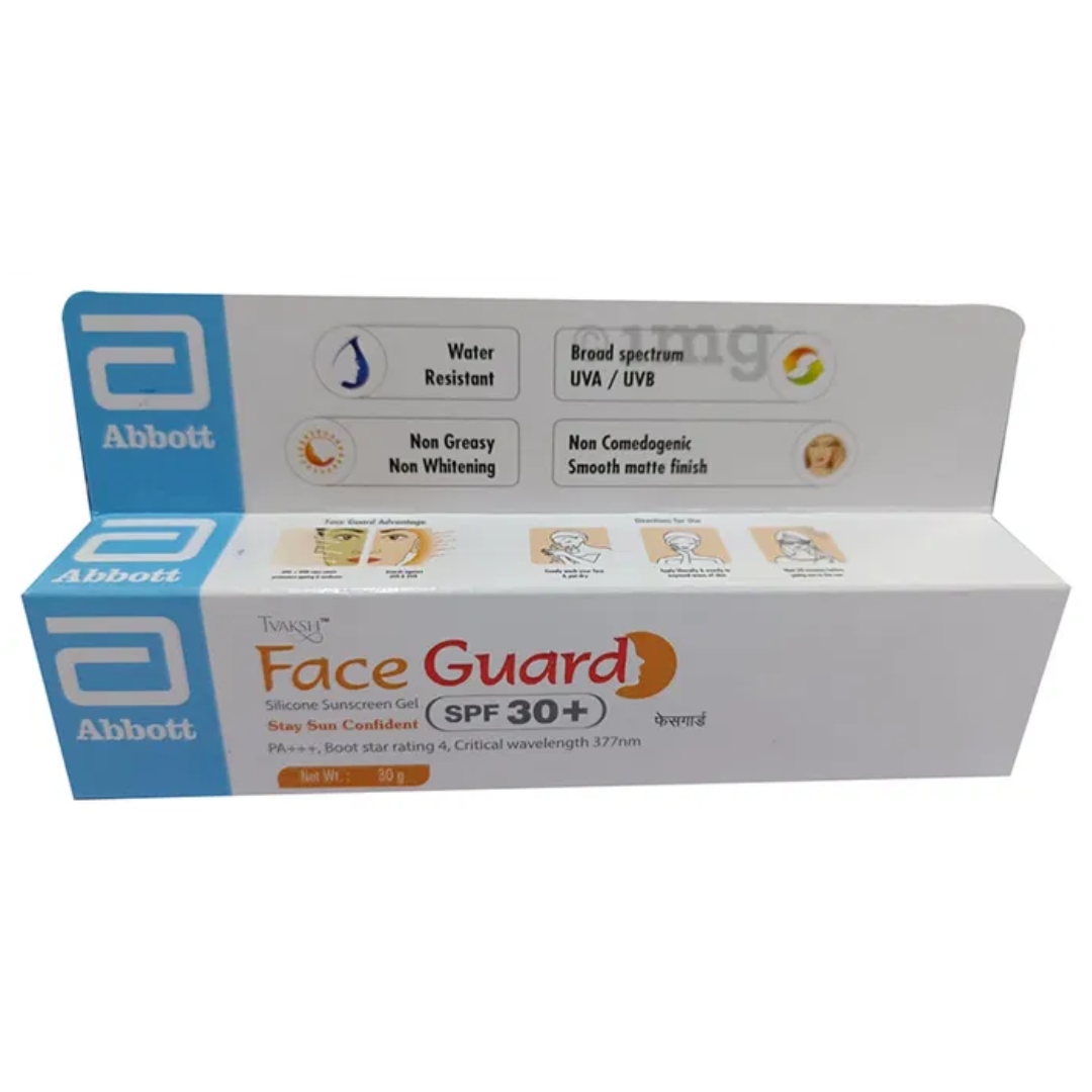 Abbott Tvaksh Face Guard Silicone Sunscreen Gel SPF 30+(30g) Abbott