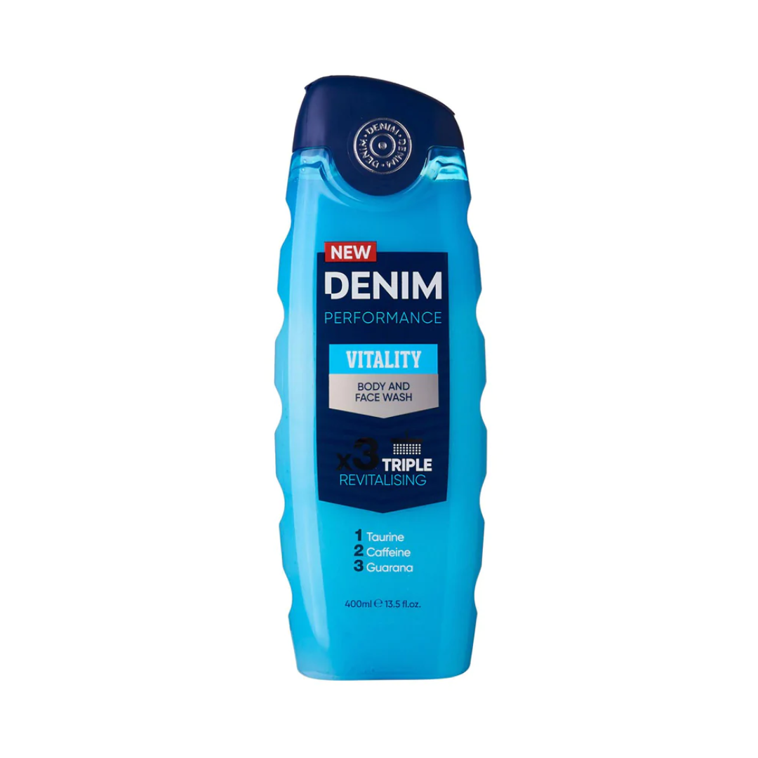 Denim Performance Vitality Body And Face Wash (400ml) Denim