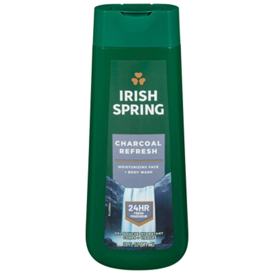 Irish Spring Charcoal Refresh Body Wash (591ml) Irish Spring