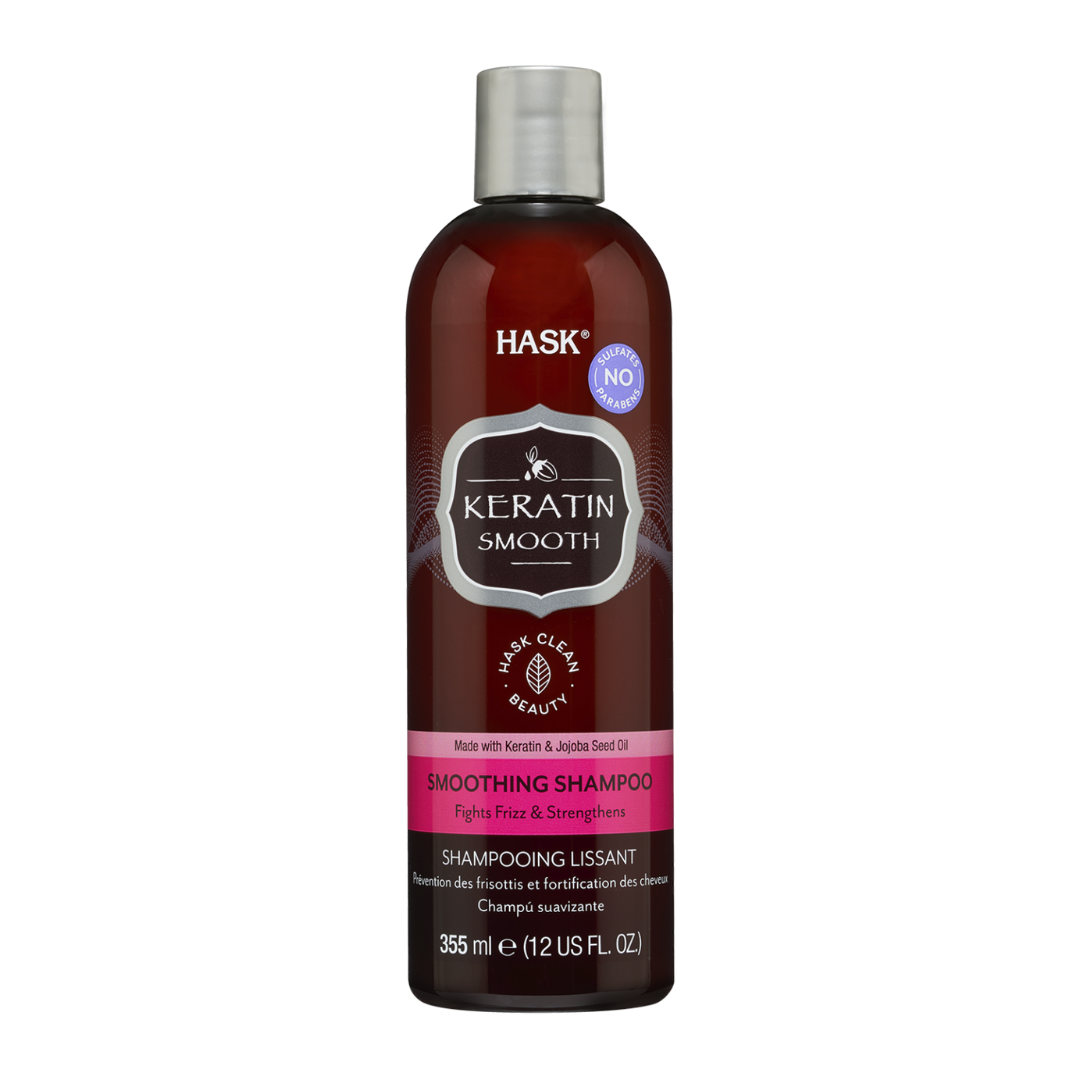 Hask Keratin Smooth Smoothing Shampoo (355ml) Hask