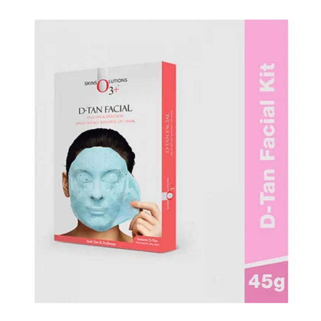 O3+ D-Tan Facial With Anti Tan & Dullness Peel Off Mask (45g) O3+