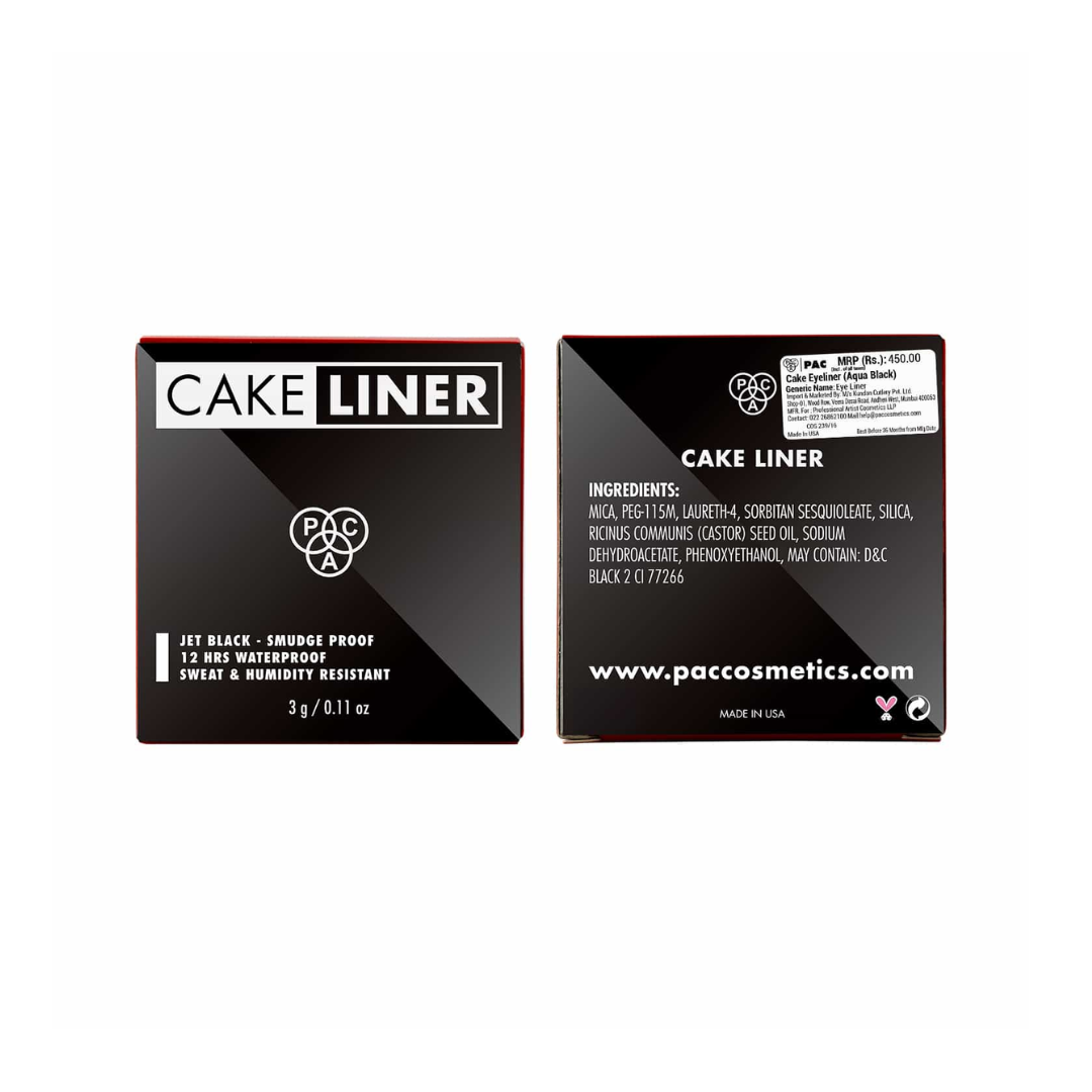 PAC Cake Eyeliner - Aqua Black (4g) PAC
