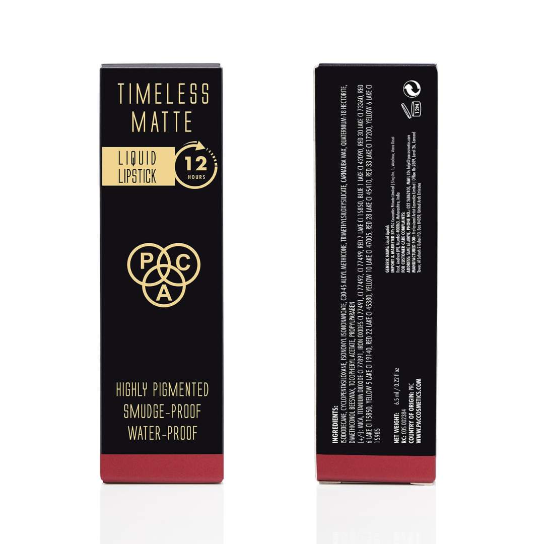 PAC Timeless Matte Liquid Lipstick - Hottila (6.5ml) PAC
