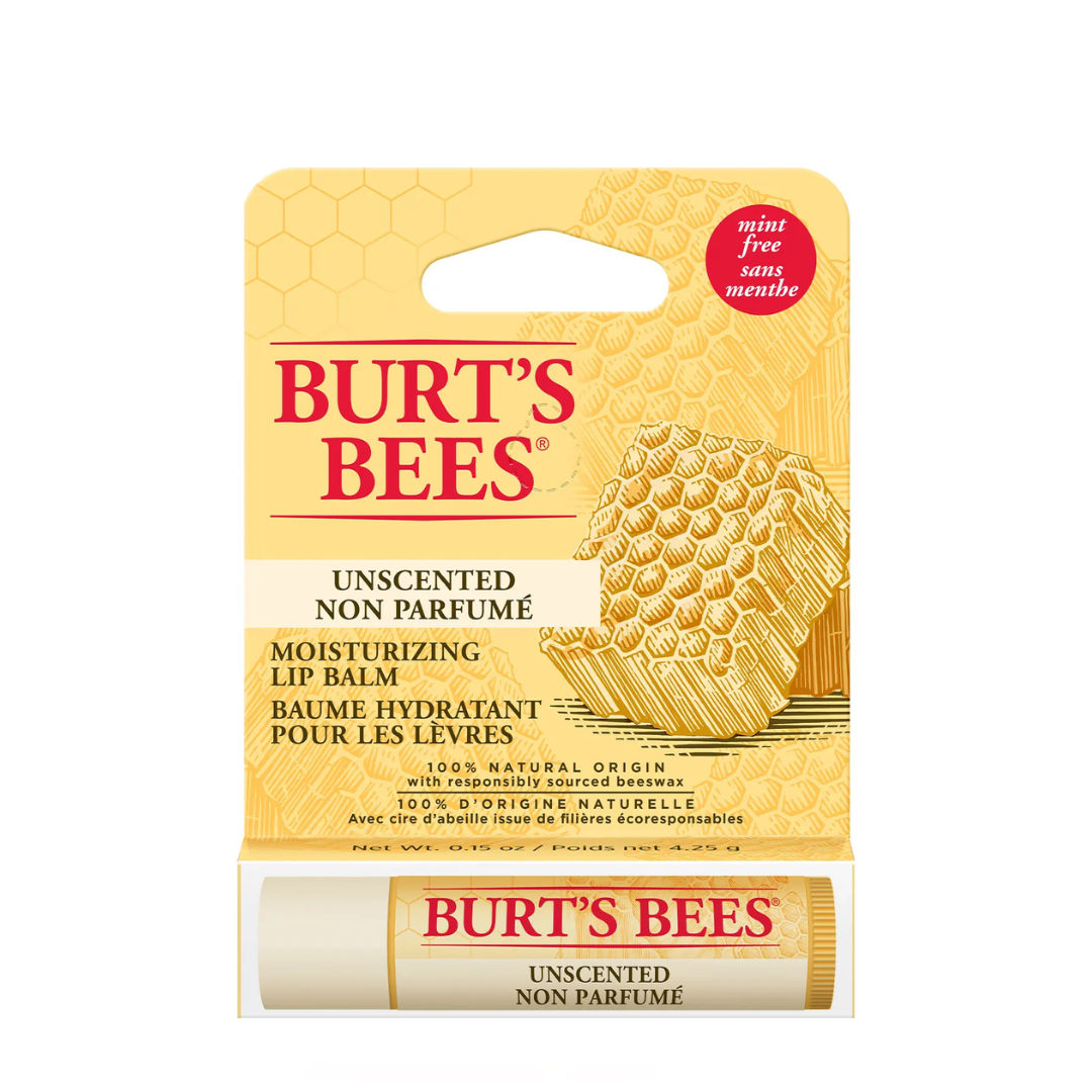 Burt's Bees Unscented Non Parfume Lip Balm (4.25g) Burt's Bees