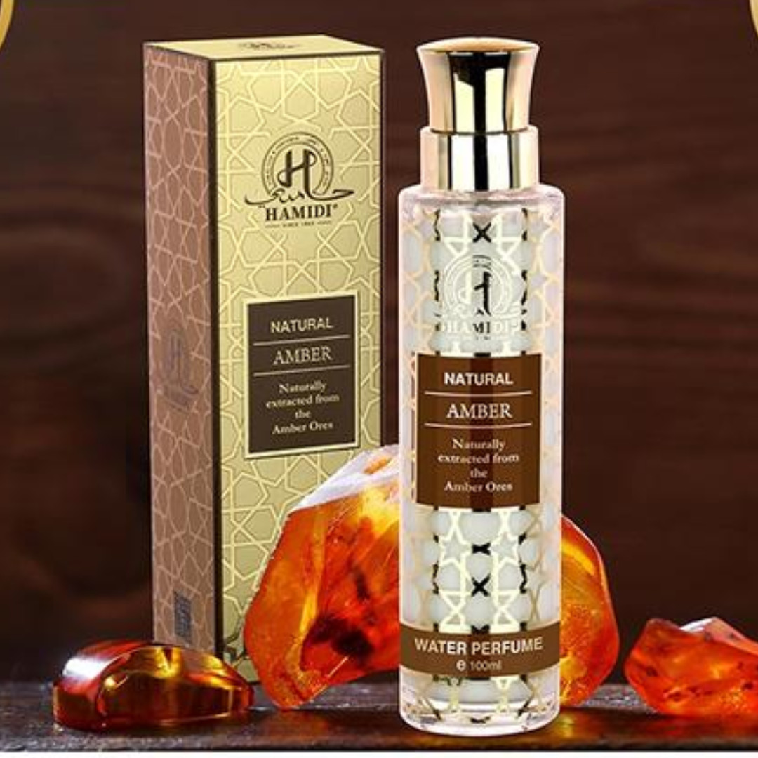 Hamidi Natural Amber Water Perfume (100ml) Hamidi