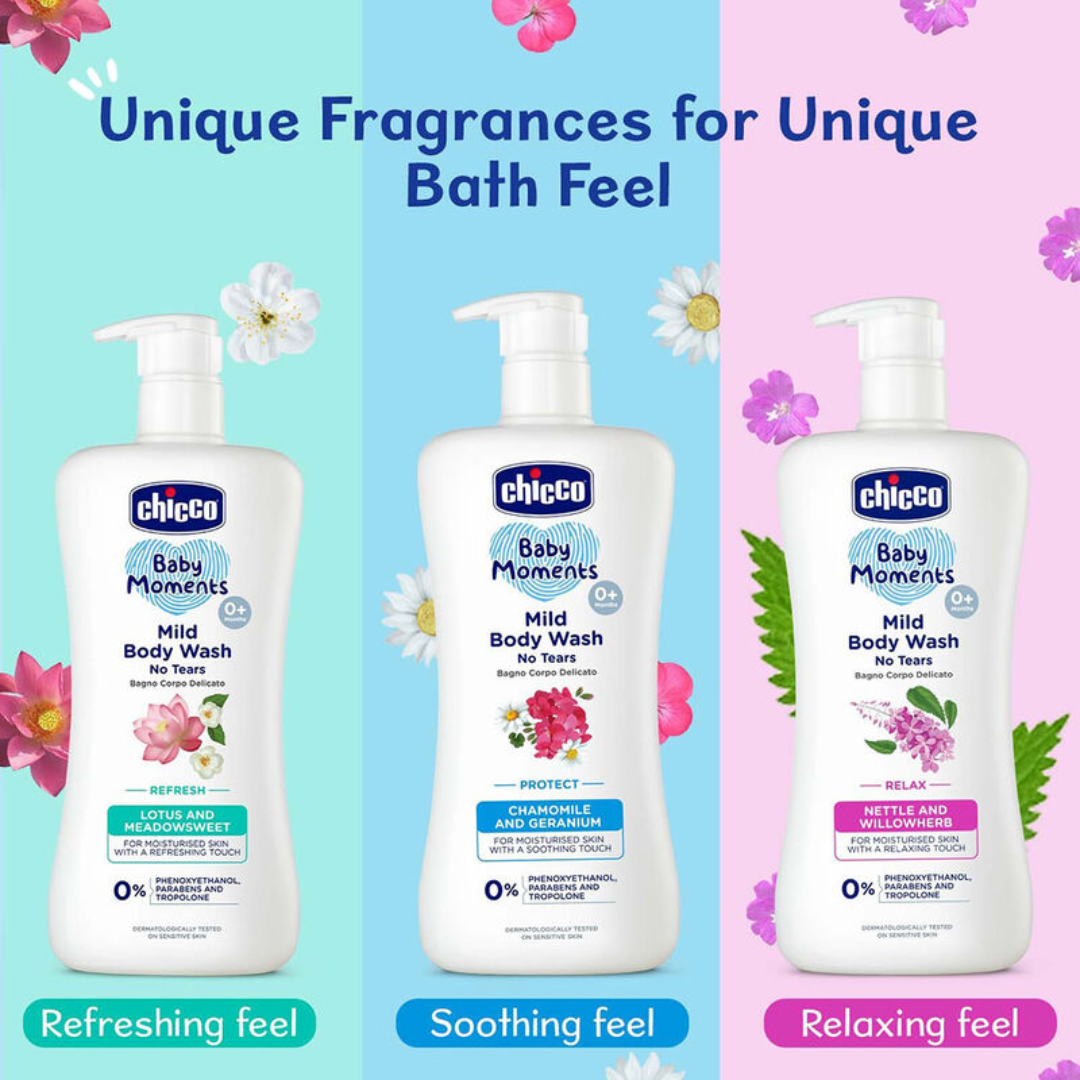 Chicco Baby Moments Mild Refresh Body Wash (200ml) Chicco