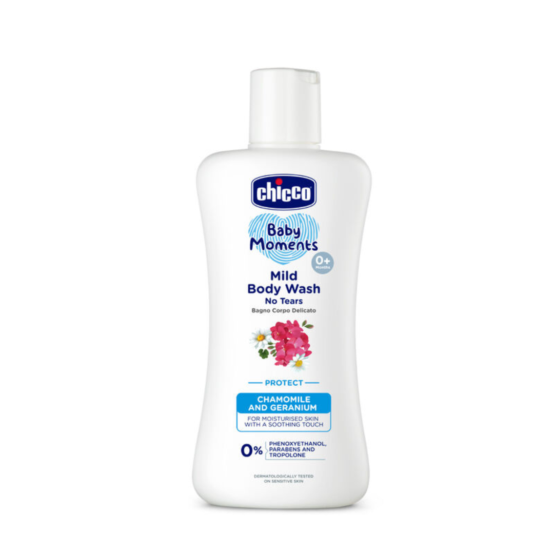 Chicco Baby Moments Mild Protect Body Wash (200ml) Chicco