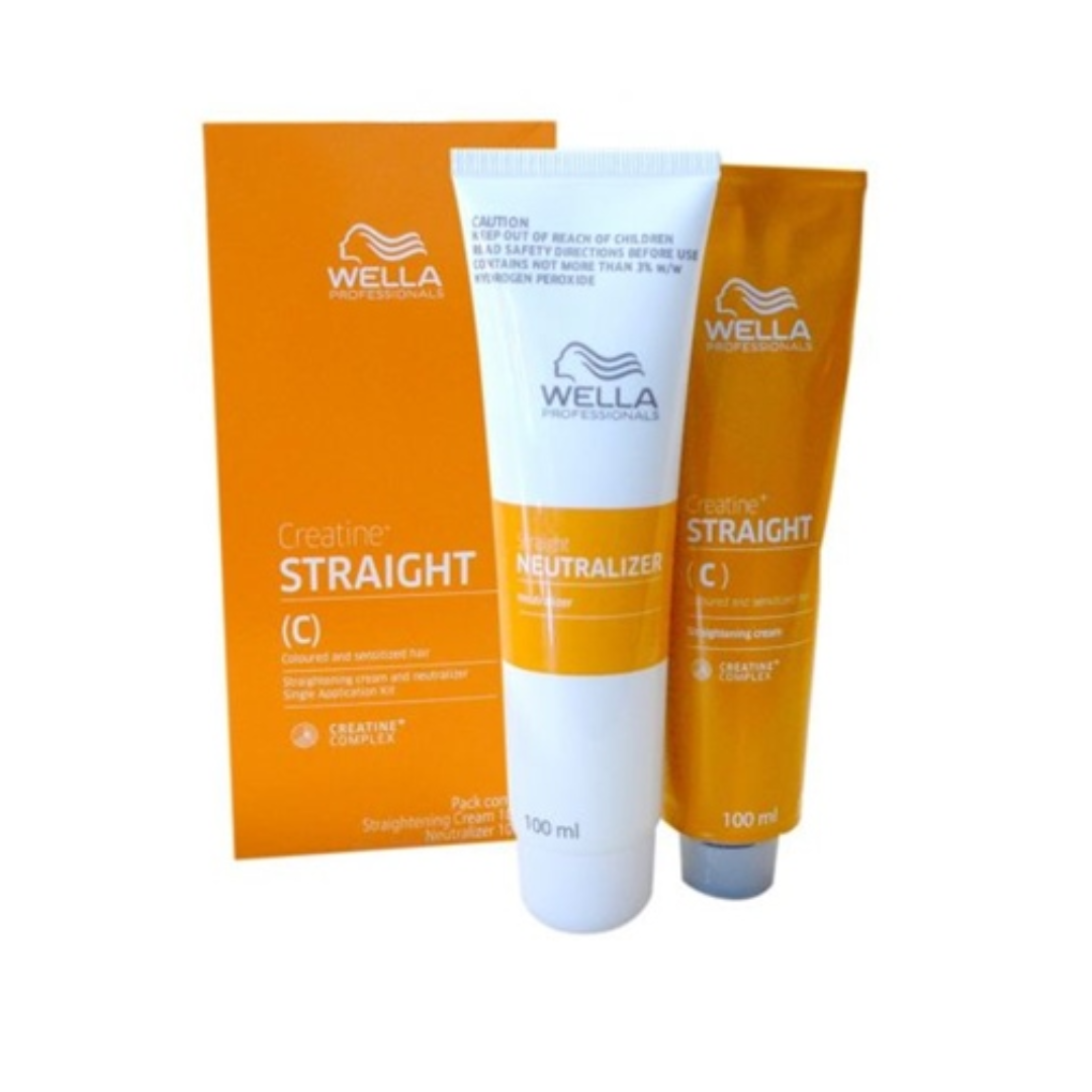 Wella Creatine+ Straight Hair Kit for Coloured and Sensitized Hair (200ml) Wella Professionals