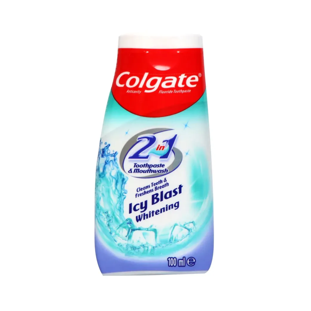 Colgate 2 in 1 Toothpaste & Mouthwash Icy Blast Whitening (100ml) Colgate