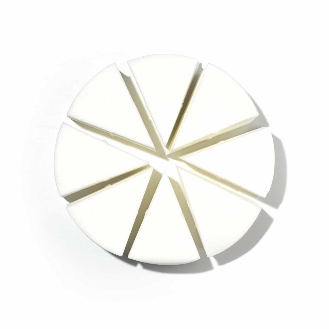 PAC Pressed Sponge (Triangle Pie) White (8 Pc) PAC