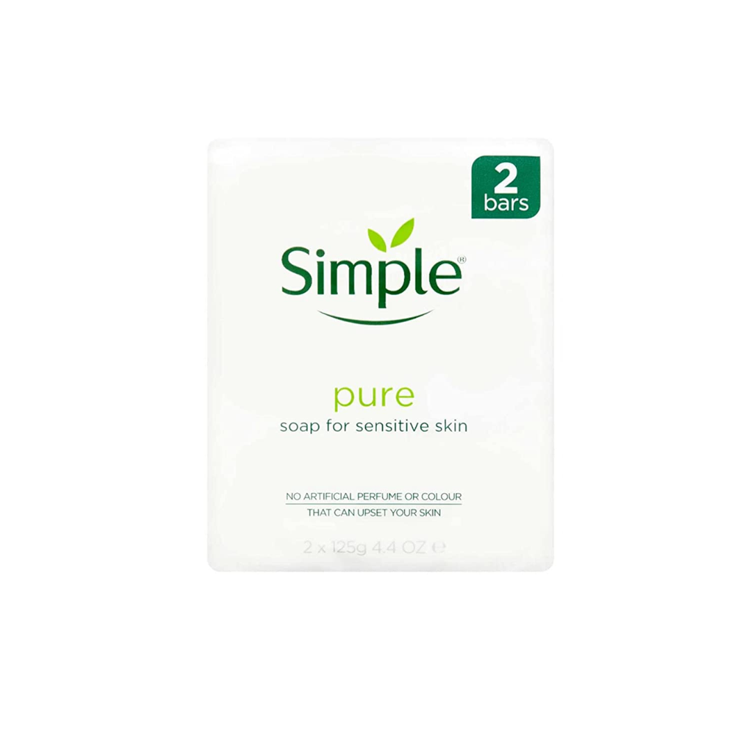 Simple Pure Soap (Pack of 2 ) 125g Simple
