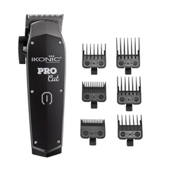 Ikonic Pro Cut Hair Clipper - Black & Silver Ikonic Professional
