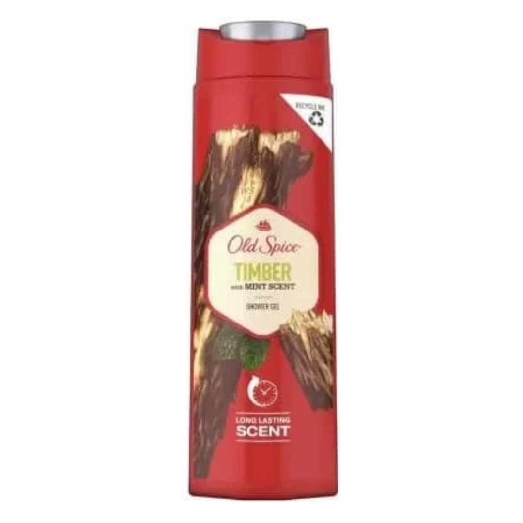 Old Spice Timber With Mint Scent Shower Gel (400ml) Old Spice