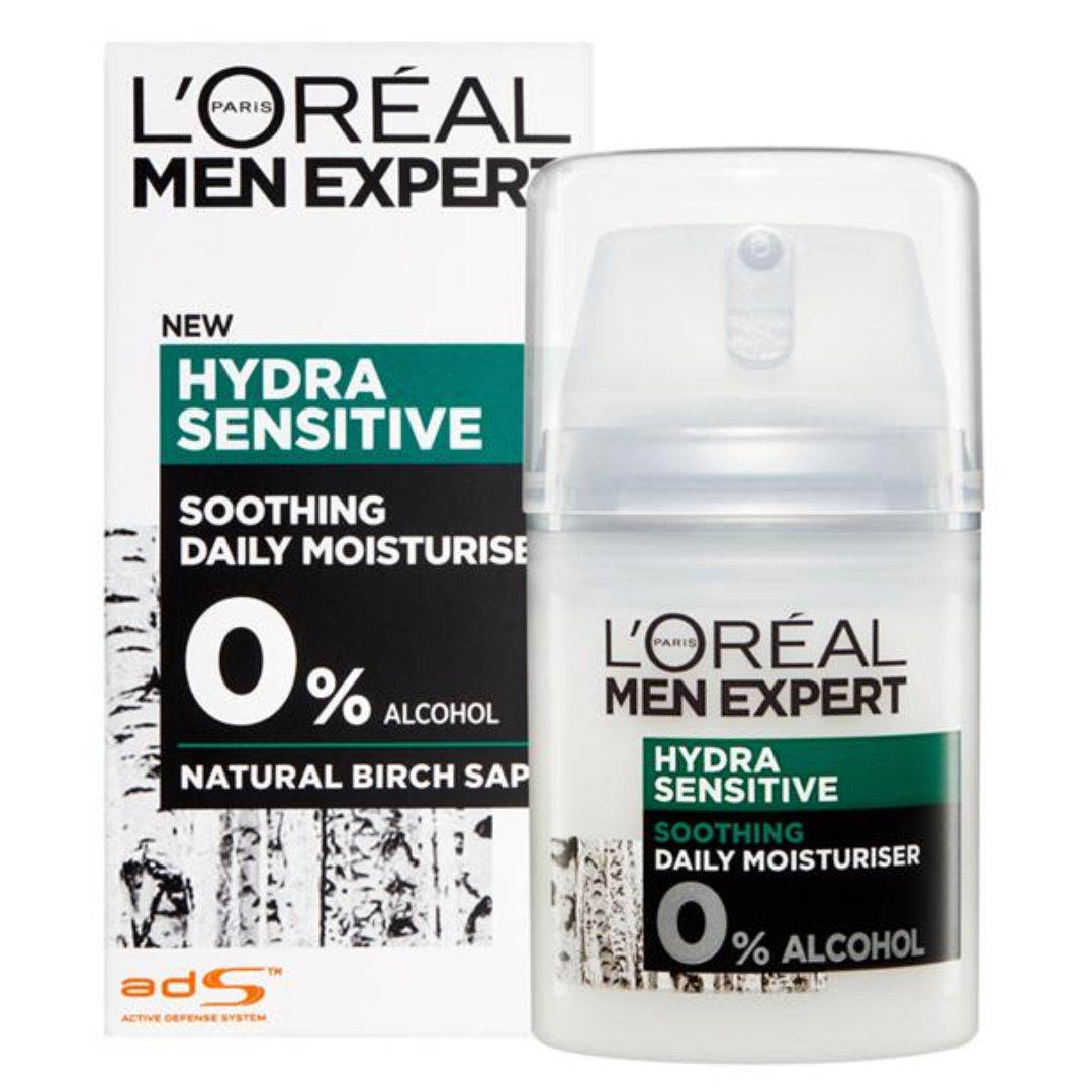 L'oreal Men Expert Hydra Sensitive Moisturiser (50ml) L'Oreal Men Expert