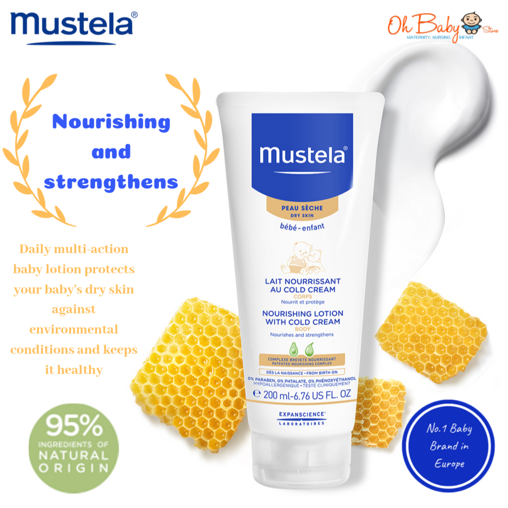 Mustela Nourishing Lotion With Cold Cream For Body (200 ml) Mustela