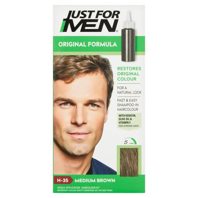 Just for Men Original Formula H-35 Medium Brown Hair Colour (1N) Just For Men
