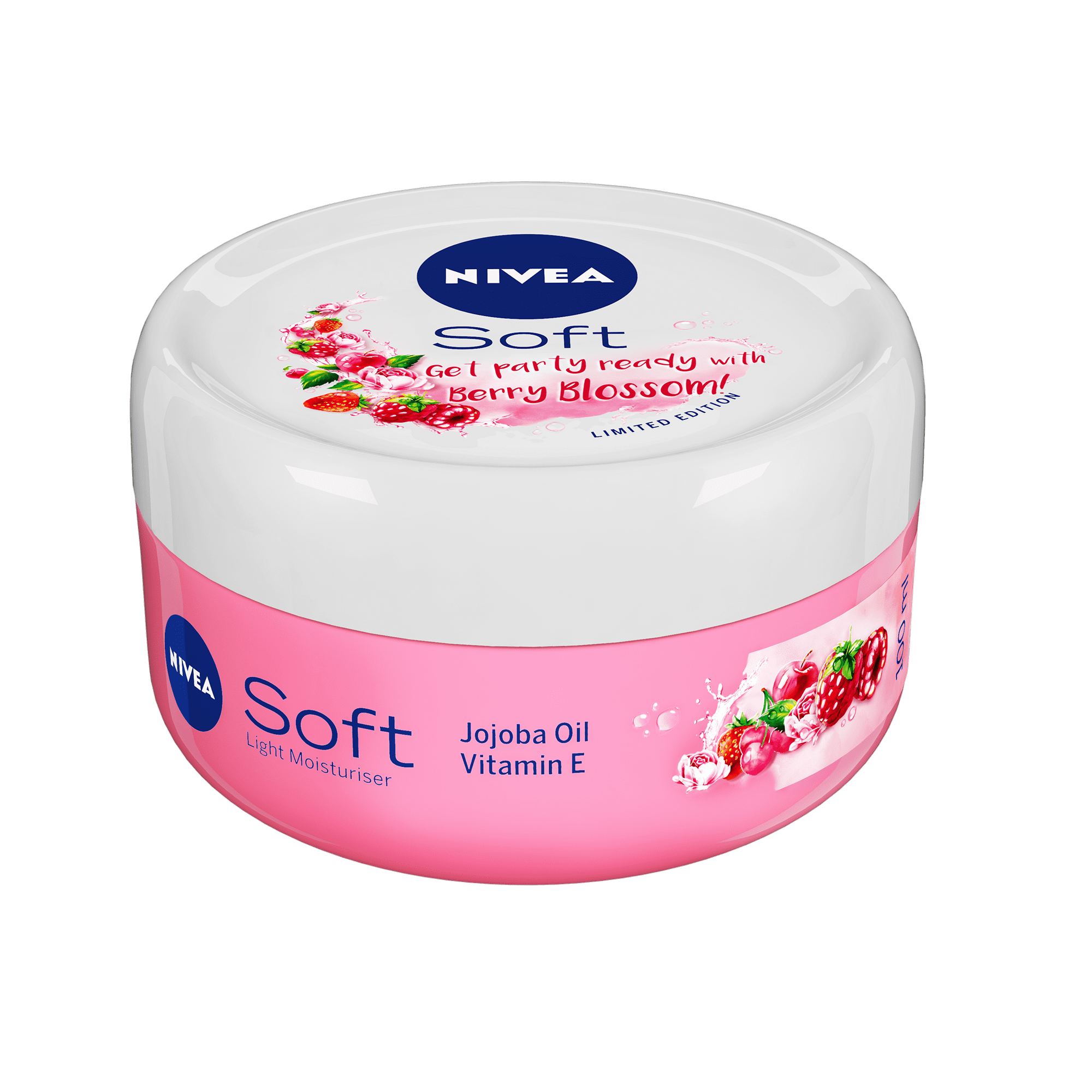Nivea Soft Berry Blossom Light Moisturising Cream (100 ml) Nivea