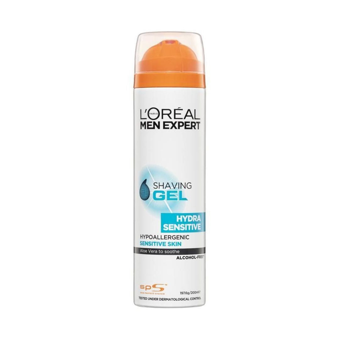 L'Oreal Men Expert Shaving Gel Hydra Sensitive (200ml) L'Oreal Men Expert