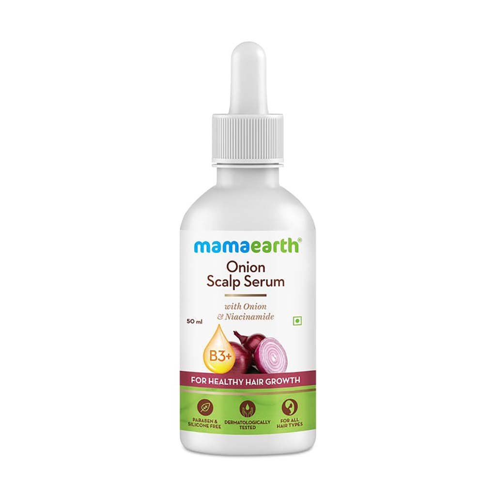 MamaEarth Onion Scalp Serum with Onion & Niacinamide for Healthy Hair Growth (50 ml) MamaEarth