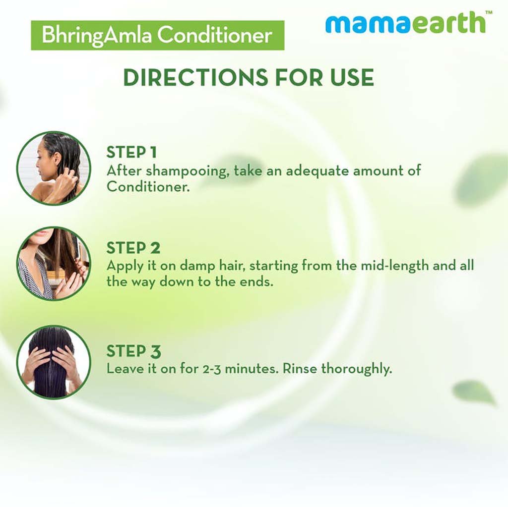 MamaEarth BhringAmla Conditioner with Bhringraj & Amla for Intense Hair Treatment (250 ml) MamaEarth