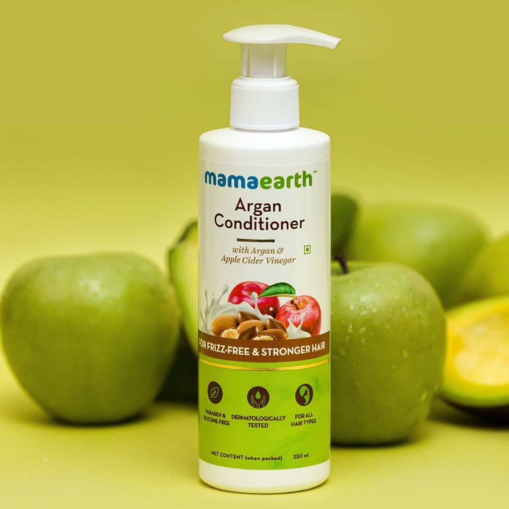 MamaEarth Argan Conditioner with Argan & Apple Cider Vinegar for Frizz free and Stronger Hair (250 ml) MamaEarth