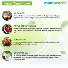 MamaEarth Argan Conditioner with Argan & Apple Cider Vinegar for Frizz free and Stronger Hair (250 ml) MamaEarth