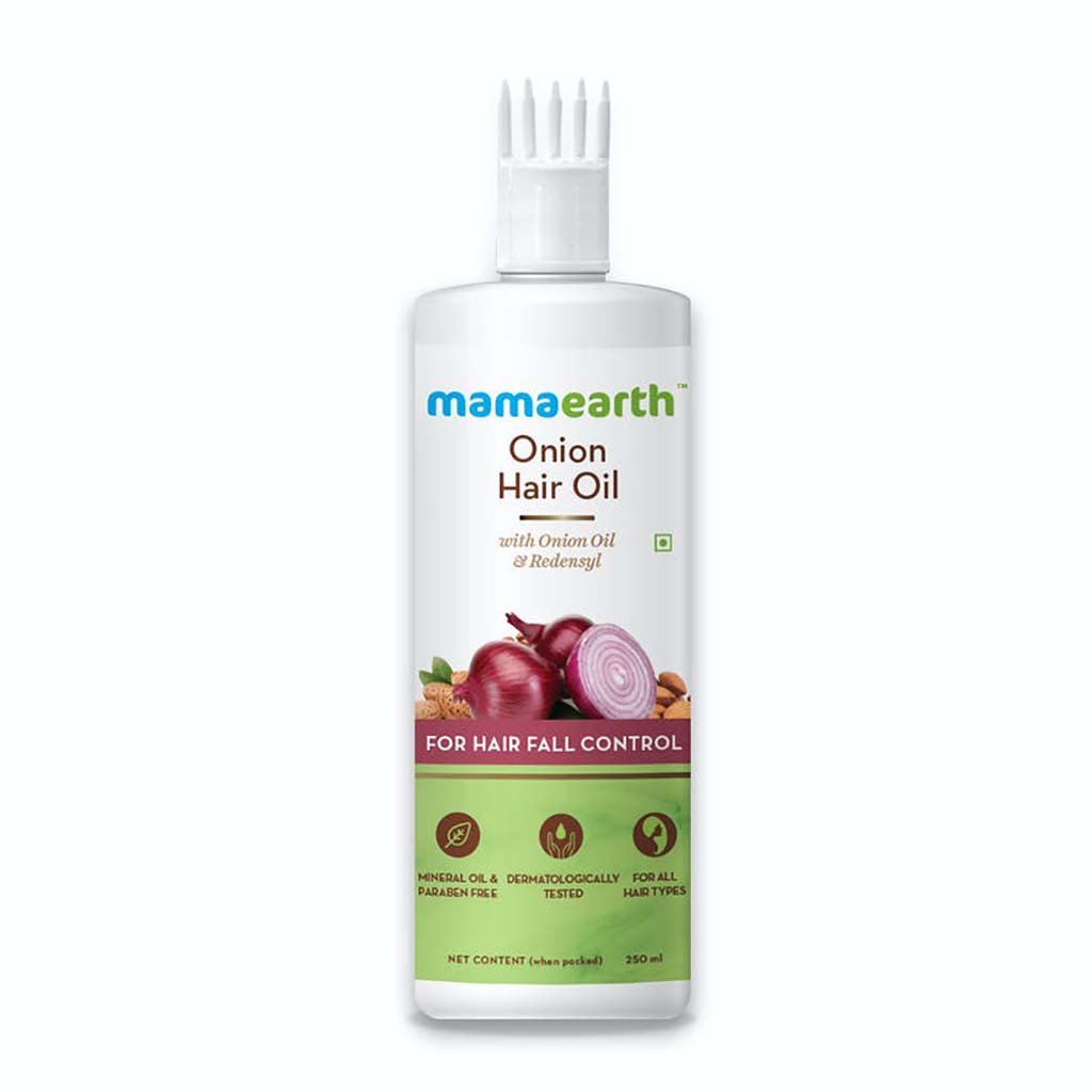 MamaEarth Onion Hair Oil for Hair Regrowth & Hair Fall Control (250 ml) MamaEarth