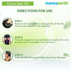 MamaEarth Onion Hair Oil for Hair Regrowth & Hair Fall Control (250 ml) MamaEarth